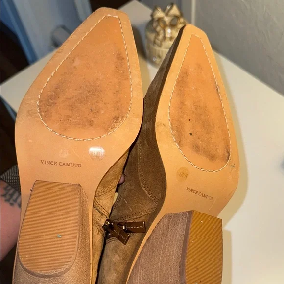 Vince Camuto Tan Over the Knee Boots - Picture 3 of 5